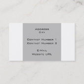 Carte De Visite Coeur, papillons et fleurs (Dos)