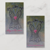 Carte De Visite Coeur peint (Devant / Derrière)