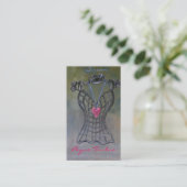 Carte De Visite Coeur peint (Debout devant)