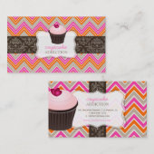 Carte De Visite Coeur rose de Pix-Dezines (Devant / Derrière)