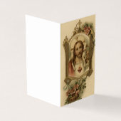 Carte De Visite Coeur sacré de Merci de condoléance de (Extérieur)