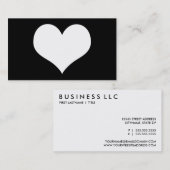 Carte De Visite coeur simple (Devant / Derrière)