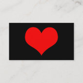 Carte De Visite coeur simple (Dos)