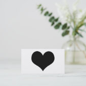 Carte De Visite coeur simple (Debout devant)