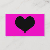 Carte De Visite coeur simple (Dos)