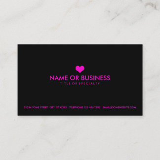 Carte De Visite coeur simple