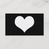 Carte De Visite coeur simple (Dos)