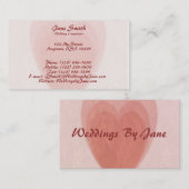 Carte De Visite Coeur triple (Devant / Derrière)