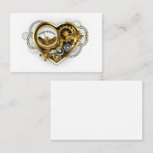 Carte De Visite Coeur vapeur avec un manomètre (Devant / Derrière)