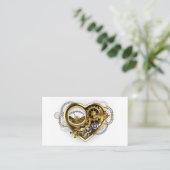 Carte De Visite Coeur vapeur avec un manomètre (Debout devant)