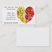 Carte De Visite Coeur végétarien (Devant / Derrière)