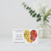 Carte De Visite Coeur végétarien (Debout devant)