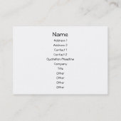 Carte De Visite Coeur vert. Conception modelée de coeur (Dos)