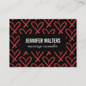 Carte De Visite Coeurs (Devant)