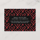 Carte De Visite Coeurs (Dos)