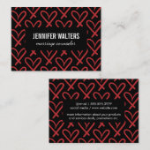 Carte De Visite Coeurs (Devant / Derrière)