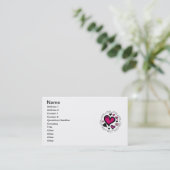 Carte De Visite Coeurs Amour Amour Amour (Debout devant)