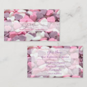 Carte De Visite Coeurs de sucre pour pâtisseries pâtisseries boula (Devant / Derrière)