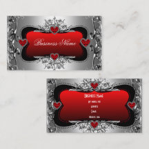 Coeurs d'image Diamond Argent Rouge élégant