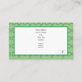 Carte De Visite Coeurs d'infinité du chasseur (Dos)