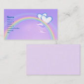 Carte De Visite Coeurs élevés (Devant / Derrière)