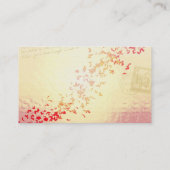 Carte De Visite Coeurs en baisse d'amour (Dos)