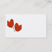 Carte De Visite Coeurs et T-shirts et cadeaux de stéthoscope (Dos)