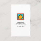 Carte De Visite Coeurs flottants de couleur blanche simple Babysit (Dos)