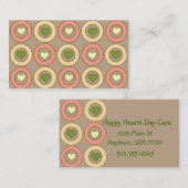 Carte De Visite Coeurs heureux (Devant / Derrière)