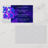 Carte De Visite Coeurs masculins gais de mariage (Devant / Derrière)