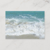 Carte De Visite Coeurs pittoresques dans Sand Beach Wedding RSVP R (Dos)