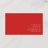 Carte De Visite Coeurs rouges (Dos)