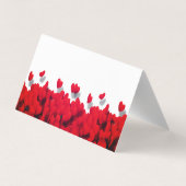 Carte De Visite Coeurs rouges élégants (Dos)