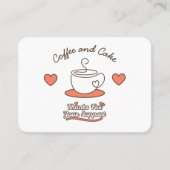 Carte De Visite Coffee and Cake Business Loyalty Card (Devant)