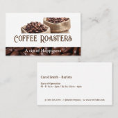 Carte De Visite Coffee Bean Bags | Cafe (Devant / Derrière)