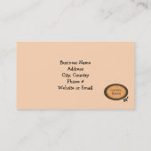 Carte De Visite Coffee Bean Connexion Orange et Brown (Dos)