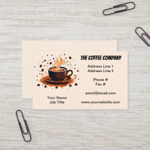 Carte De Visite Coffee Bean Roasters commerce de gros