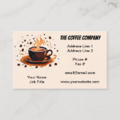 Carte De Visite Coffee Bean Roasters commerce de gros (Devant)