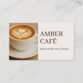 Carte De Visite Coffee Cafe Shop Restaurant Photo (Devant)