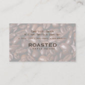 Carte De Visite Coffee Cup et Stain Punch Card (Dos)