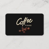 Carte De Visite Coffee Please Coffee Lover (Devant)