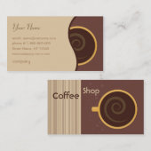 Carte De Visite CoffeeShop (Devant / Derrière)
