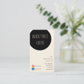 Carte De Visite coffeeshop frais de café de brew (Debout devant)