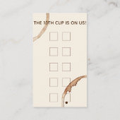 Carte De Visite coffeeshop frais de café de brew (Dos)