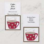 Carte de visite CoffeeTheme (Devant / Derrière)