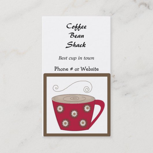 Carte de visite CoffeeTheme (Devant)