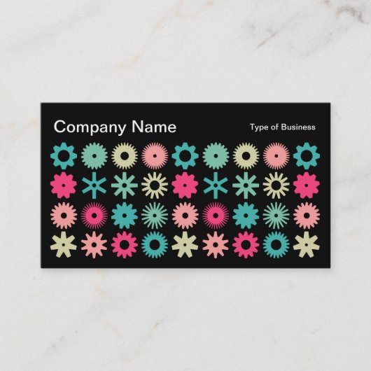 Carte De Visite Cogs - Couleurs 01 (Devant)