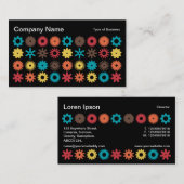 Carte De Visite Cogs - Couleurs 02 (Devant / Derrière)