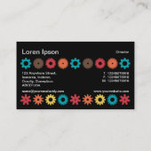 Carte De Visite Cogs - Couleurs 02 (Dos)