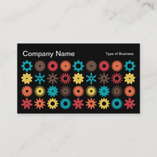 Carte De Visite Cogs - Couleurs 02 (Devant)